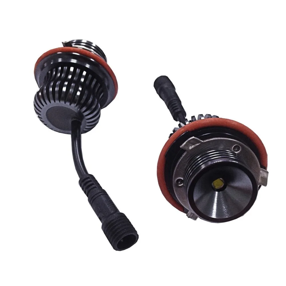 2 шт. мини E39 10 Вт 6500 к ангельские глазки Halo Кольцо для BMW E60 M5 X5 E53 E66 X3 E87 (форма пули)