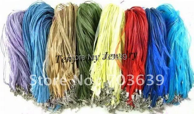 Смешанные органзы ленты шнуры для колье бесплатная доставка многоцветный марли