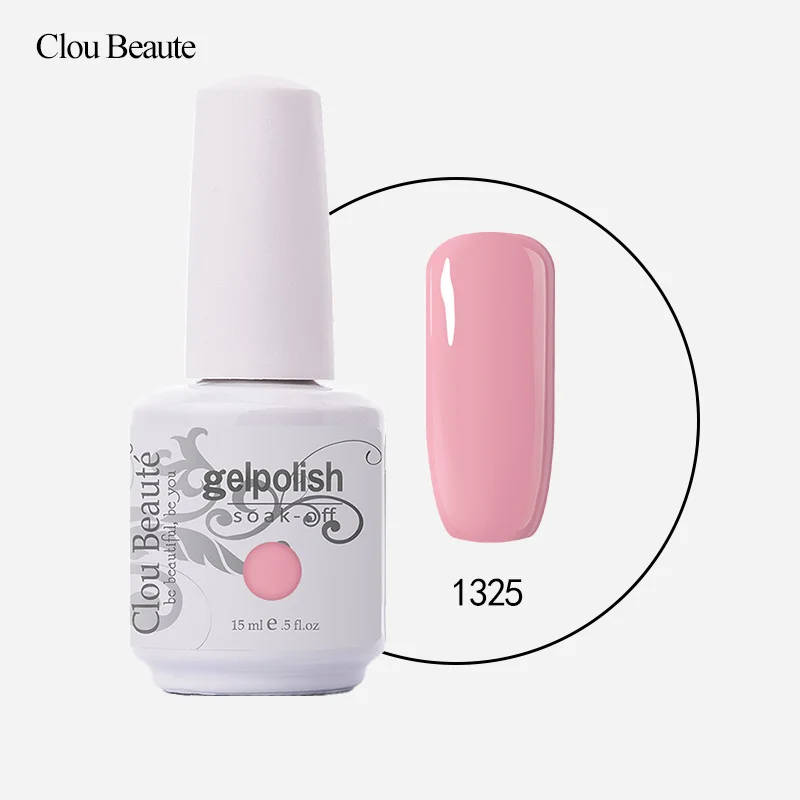 Clou Beaute 15 мл УФ гель для ногтей модный тренд цвета лаки для ногтей гель лак для ногтей - Цвет: 1325