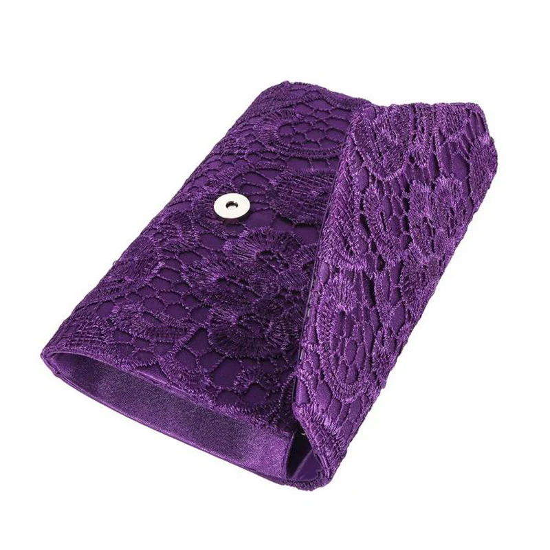 Coofit роскошный кружевной Повседневный клатч с цветочным рисунком сумка конверт