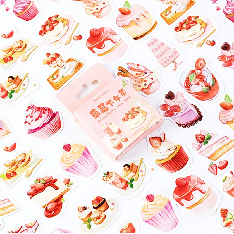 A2 46 шт./кор. вкусные летние Бумага наклейки diy ручной стикеры Подарочная сумка с застежкой-молнией kawaii декоративная клейкая лента канцелярские товары поставки - Цвет: A2