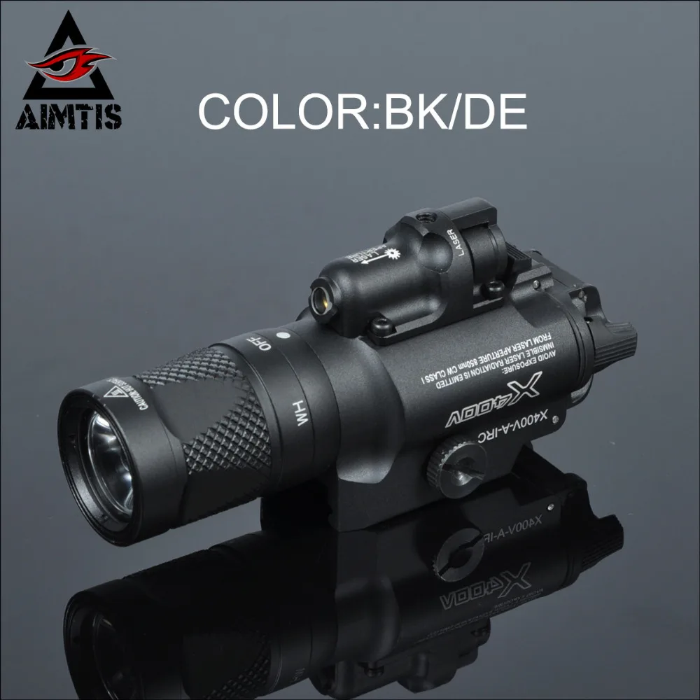 Пистолет AIMTIS Tactical X400V Combo Red Laser Постоянный/Мгновенный/Стробоскоп выход оружие