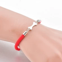 ATTRACTTO S925 Серебряные Браслеты и обручи в форме костей собаки для