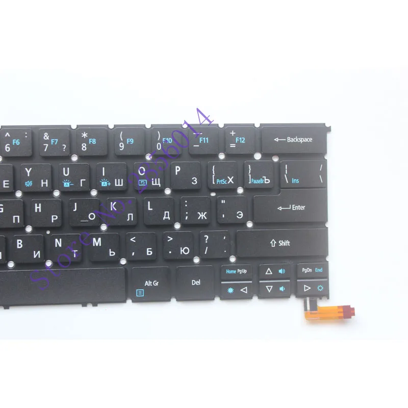Русская клавиатура для ноутбука Acer Aspire s3 392 R13 392G R7 371 371T с подсветкой без рамки