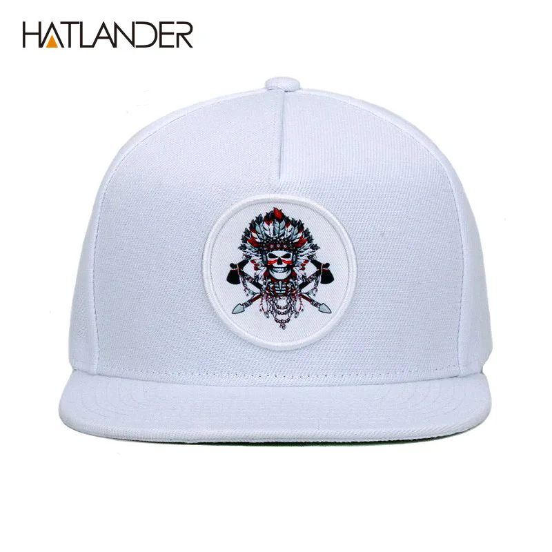Хлопковые бейсболки HATLANDER белые