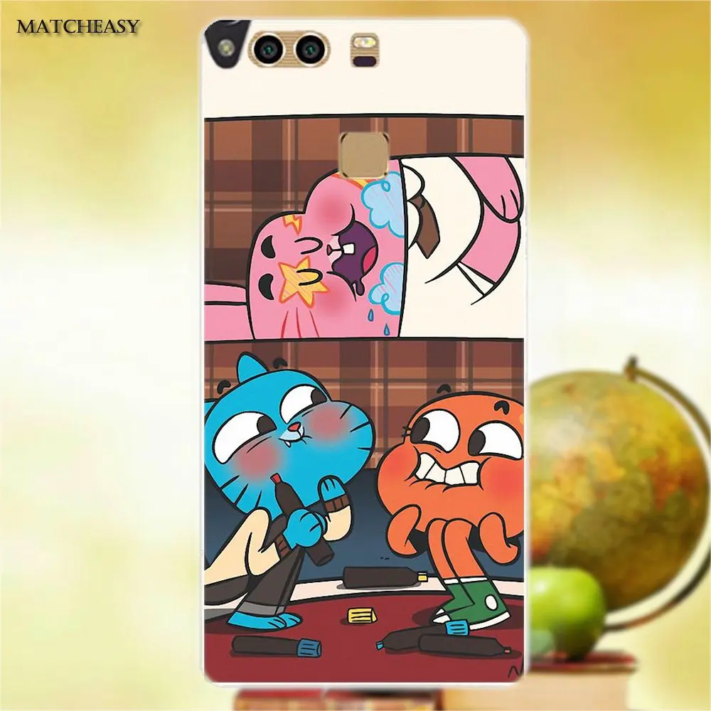 Удивительный мир жевательной резинки для huawei G7 G8 Honor 5A 5C 5X6 6X7 8 V8 Коврики 8 9 P7 P8 P9 P10 Lite Plus Мягкий ТПУ Модный чехол