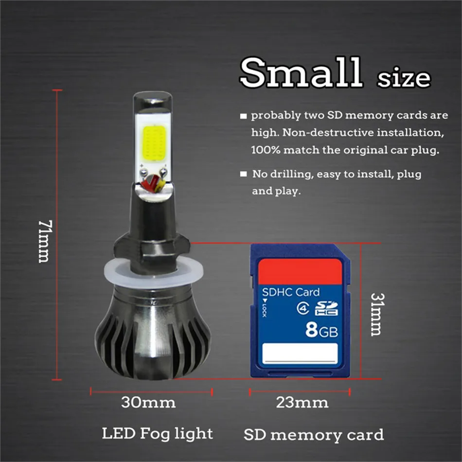 Hiyork 2 шт. Led H3 H11 H8 H9 H27 880 881 автомобильный противотуманный светильник двойной цвет белый желтый синий/голубой лед 12 В автомобильные аксессуары лампа Новинка