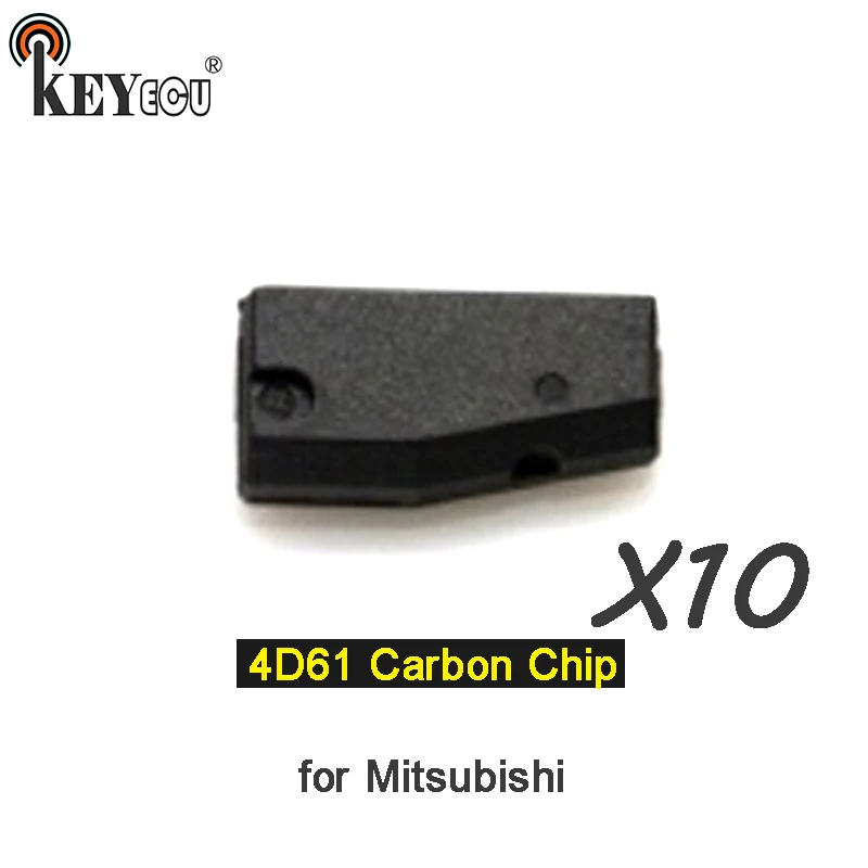 KEYECU 10x 4D61 чип транспондер удаленный ключ для автомобиля карбоновый Mitsubishi|Ключ от