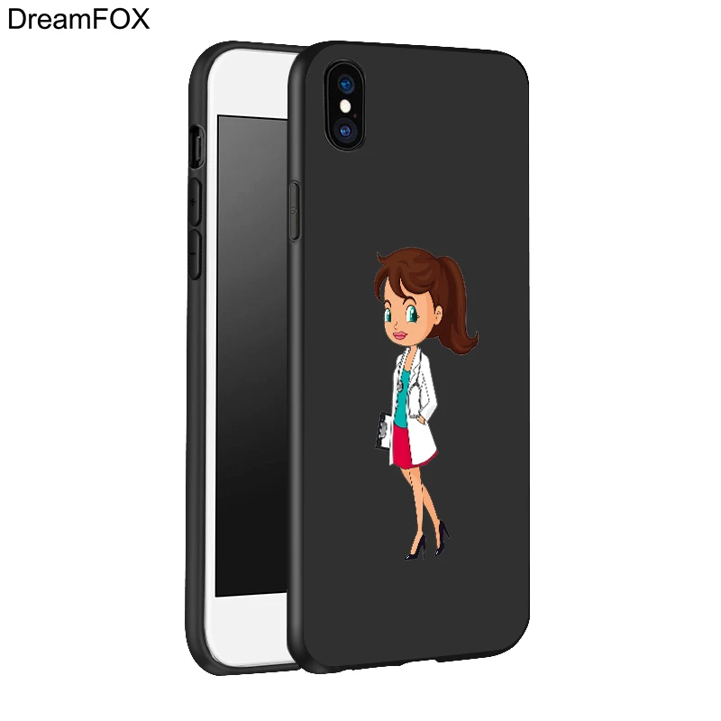 DREAMFOX L517 милый черный мягкий силиконовый чехол из ТПУ для Apple iPhone 11 Pro XR XS Max X 8 7 6 6S Plus