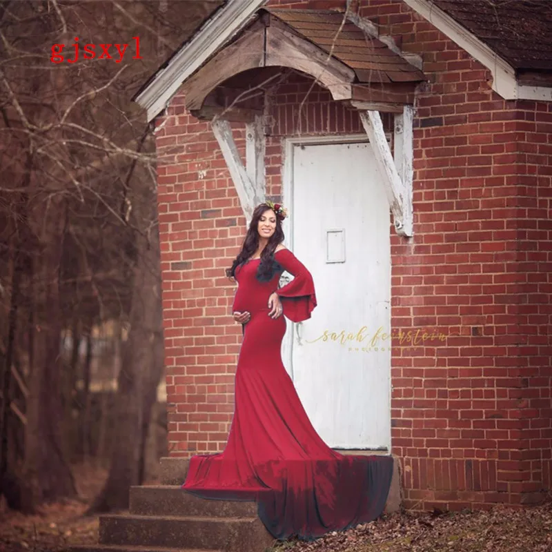 Новый стиль реквизит для беременных платье макси хлопковое необычное фото | Мать