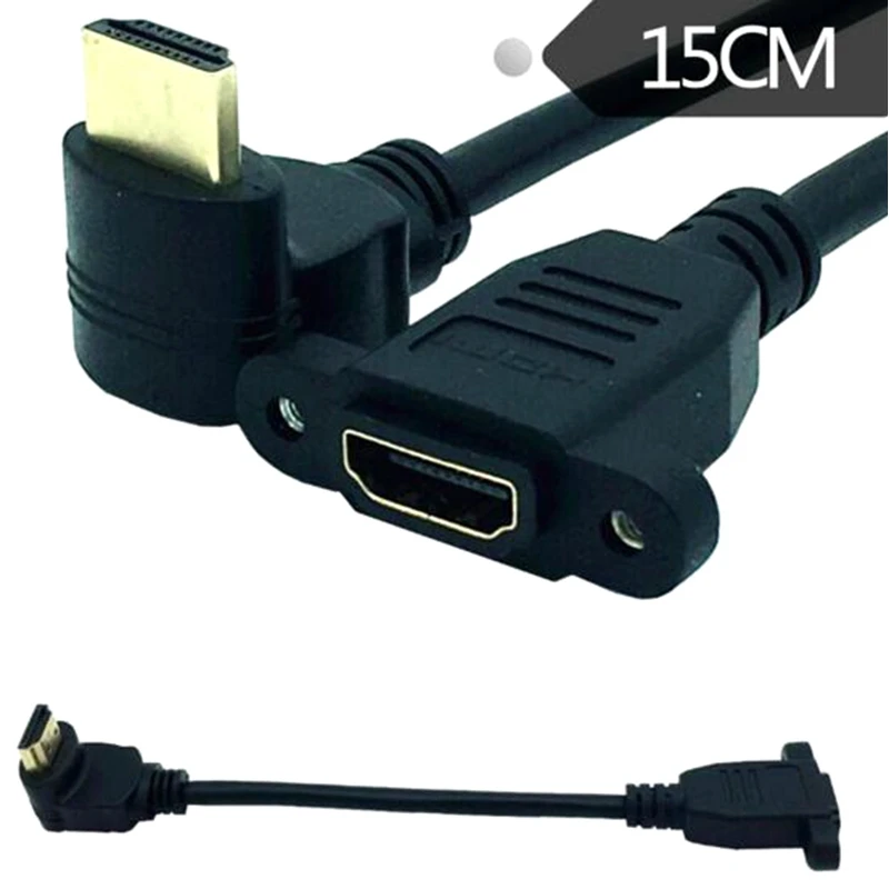 15 см HDMI 2.0 4K * 2k кабель 60 Гц 2 0 в v2.0 правый левый вверх вниз угол Панельное крепление