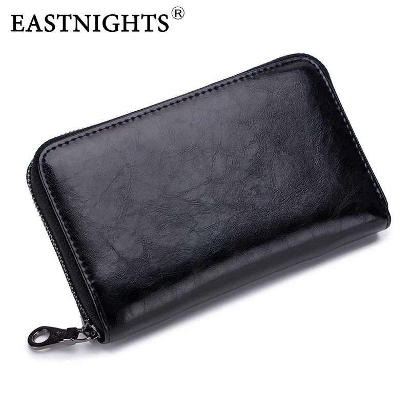 EASTNIGHTS мужской кошелек из натуральной кожи, длинный клатч, женские кошельки для денег, кредитный держатель для карт, кошелек для паспорта и путешествий