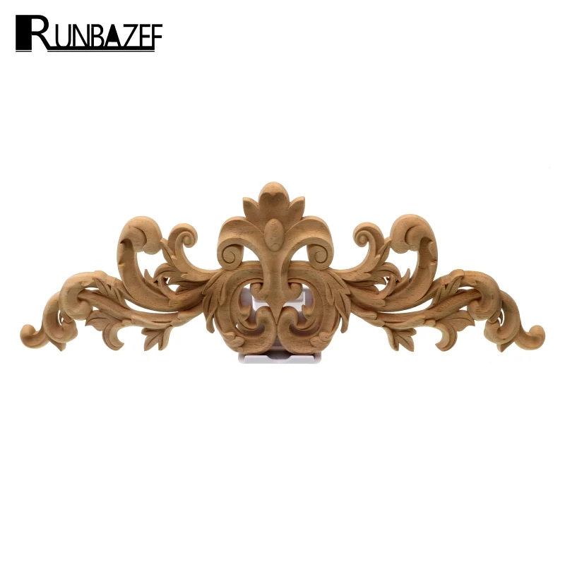 Runbazef Изысканные резные Мебель декоративные деревянные аппликация двери шкафа