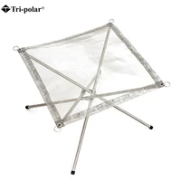 outdoor fire burn pit stand portable solid fuel rack folding stove fire frame heating wood charcoal stove camping tool