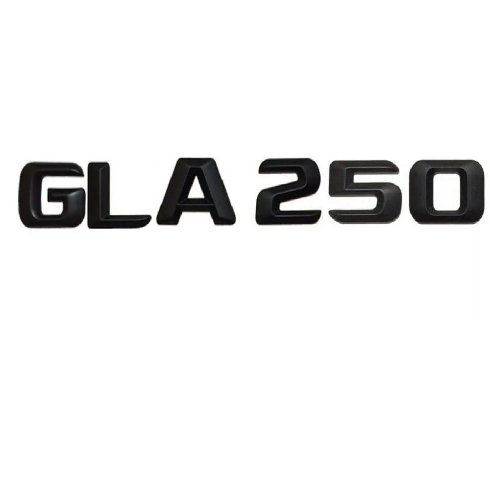 Матовый черный ABS GLA 250 Автомобильный багажник задние буквы значки с цифрами