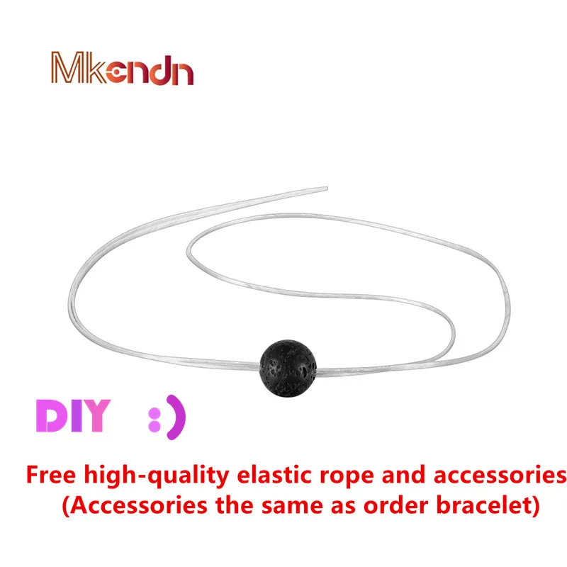 Brand Fashion Natural Beads Strand Bracelet Micro Pave CZ Black Bat Crown 8MM Lava Rock Stone Energy Men Buddha Bracelets homme | Украшения