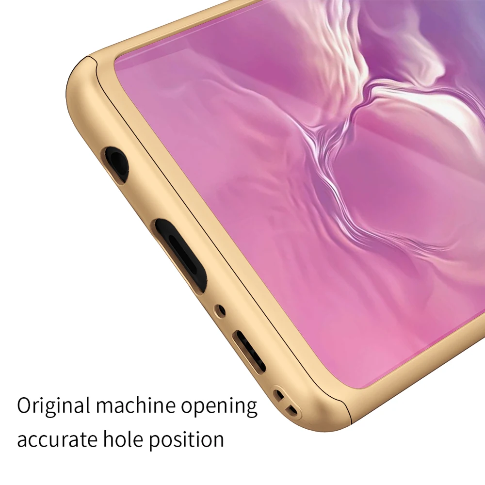 Защита экрана+ 360 чехол для samsung Galaxy S9 S10 Plus S10E Гибридный противоударный чехол-бампер для samsung S8 S7 Edge