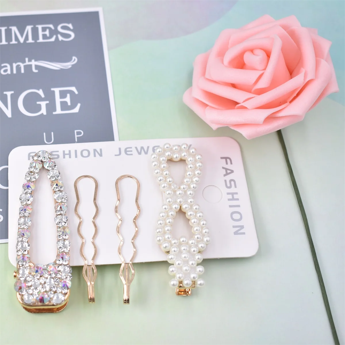 4 шт./1 Набор заколки для волос с жемчугом женская заколка модные шпильки Заколки