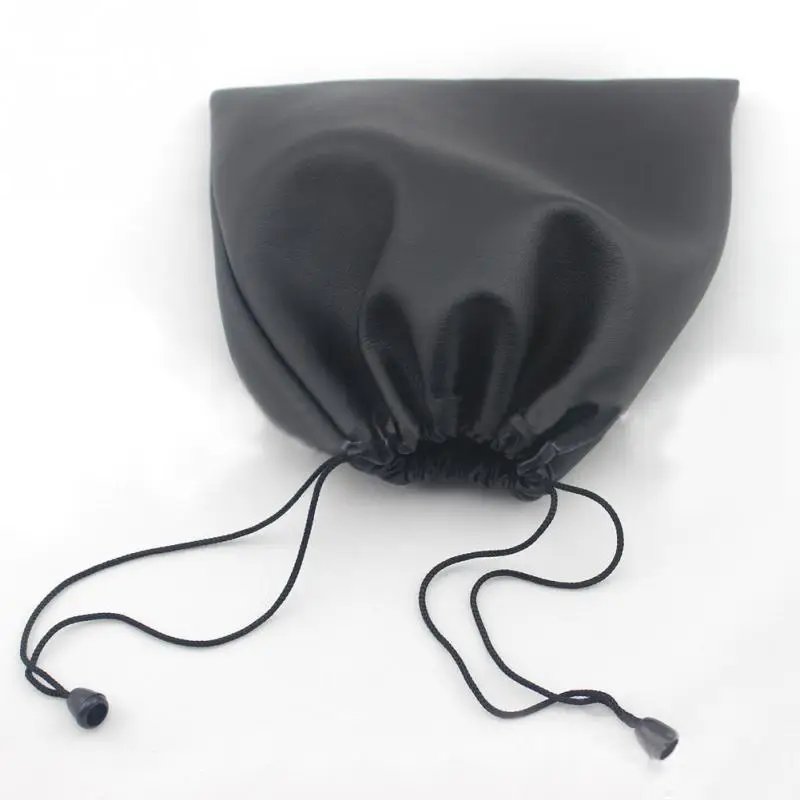 Черная грязеотталкивающая сумка из искусственной кожи для хранения монет