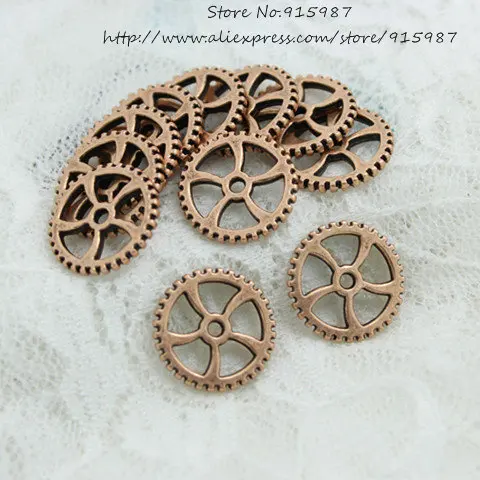 

Sweet Bell (50 pieces/lot) 18mm Antique Copper Metal Alloy Thick Gear Jewelry Charm Jewelry Gear Pendant Findings