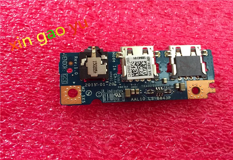 010R81 LS-B843P ДЛЯ DELL Inspiron 15 5000 серии 5558 5758 Аудио разъем платы USB