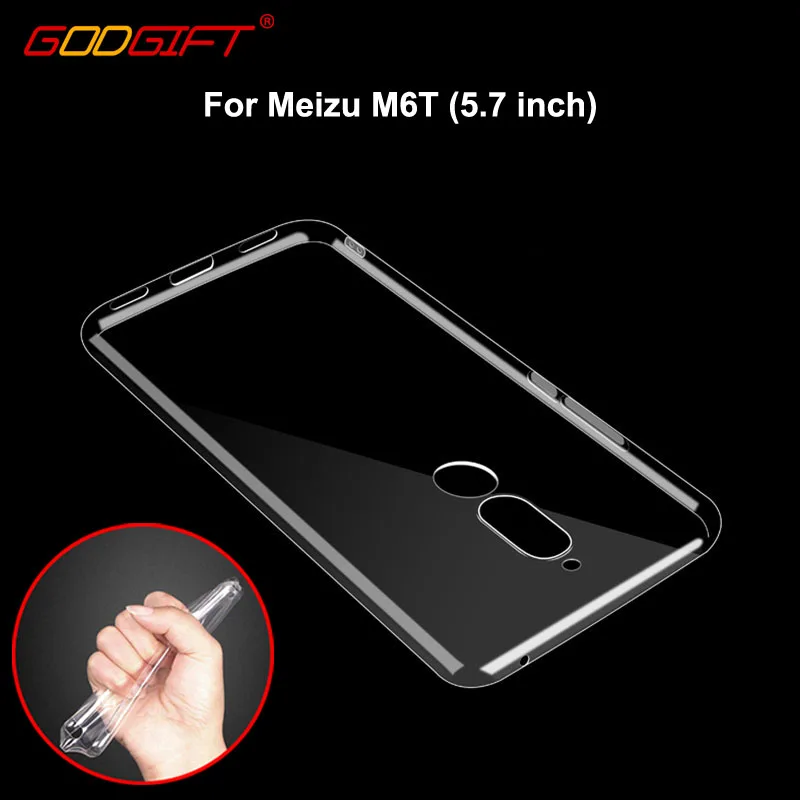 Чехол GodGift Meizu M6T роскошный M6 T прозрачный силиконовый чехол для M 6 телефона s |