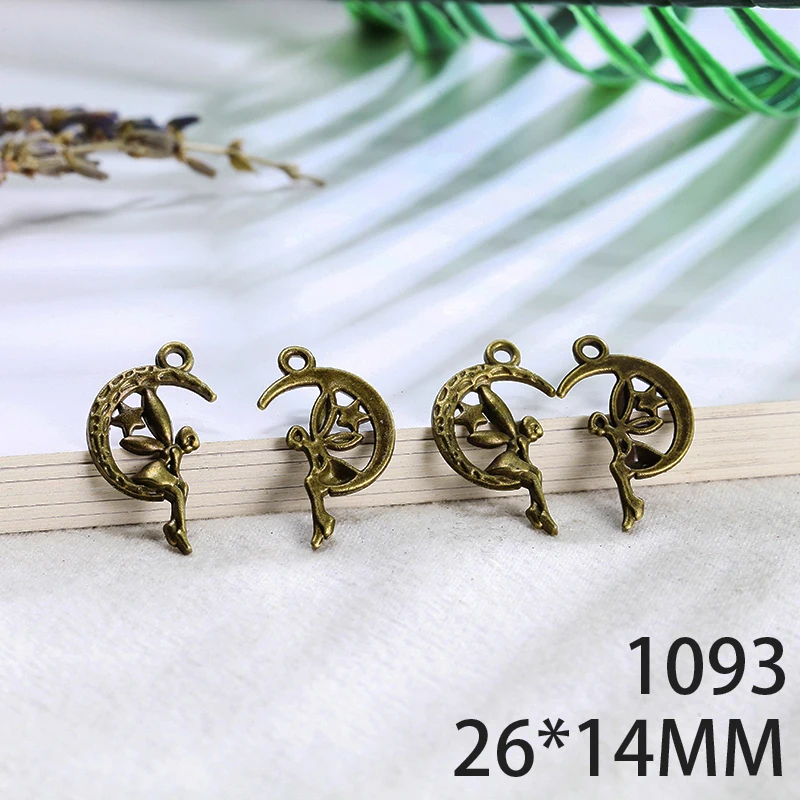 

26*14mm 15pcs Pentagram Alloy Pendant For Diy Jewelry Making 2 Colors Antique Silver Antique Bronze No.1093