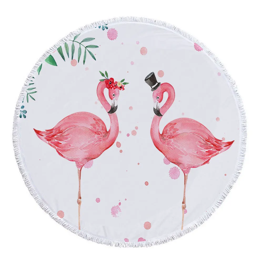 SandyFloyd богемное Фламинго круглое пляжное полотенце круглые пляжные полотенца из