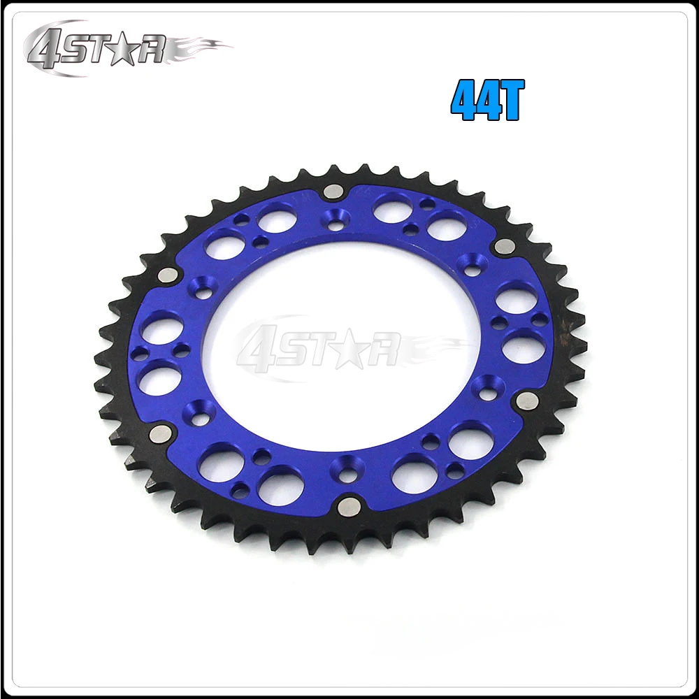 44T Мотоциклетные 44 46 т 48 49 50 т ЧПУ сзади Звездочка для YAMAHA YZ YZF WR WRF 125 250 400 426 450 TTR230 Байк - Цвет: 44T