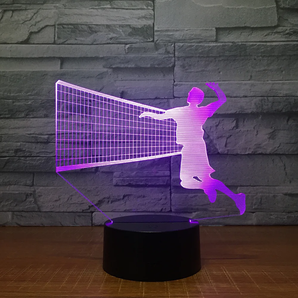 Для мужчин волейбол 7 цветов Изменение Ночной светильник светодиодный