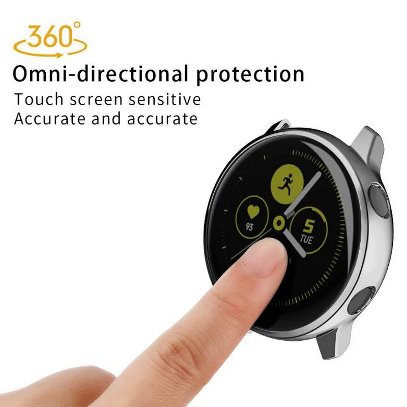 Мягкий защитный чехол из ТПУ для Samsung Galaxy Watch Active ультратонкая защита экрана
