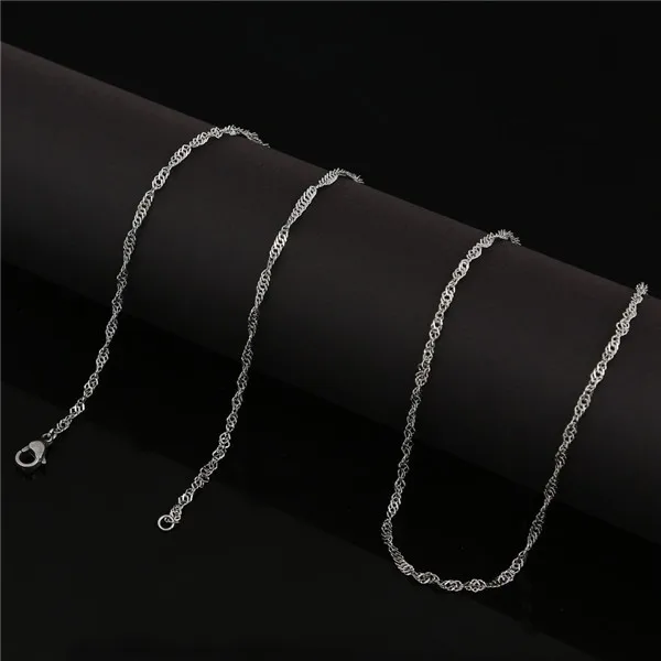 Винни Дизайн Ювелирные изделия 80 см спиральное плетение цепочка Ожерелье для