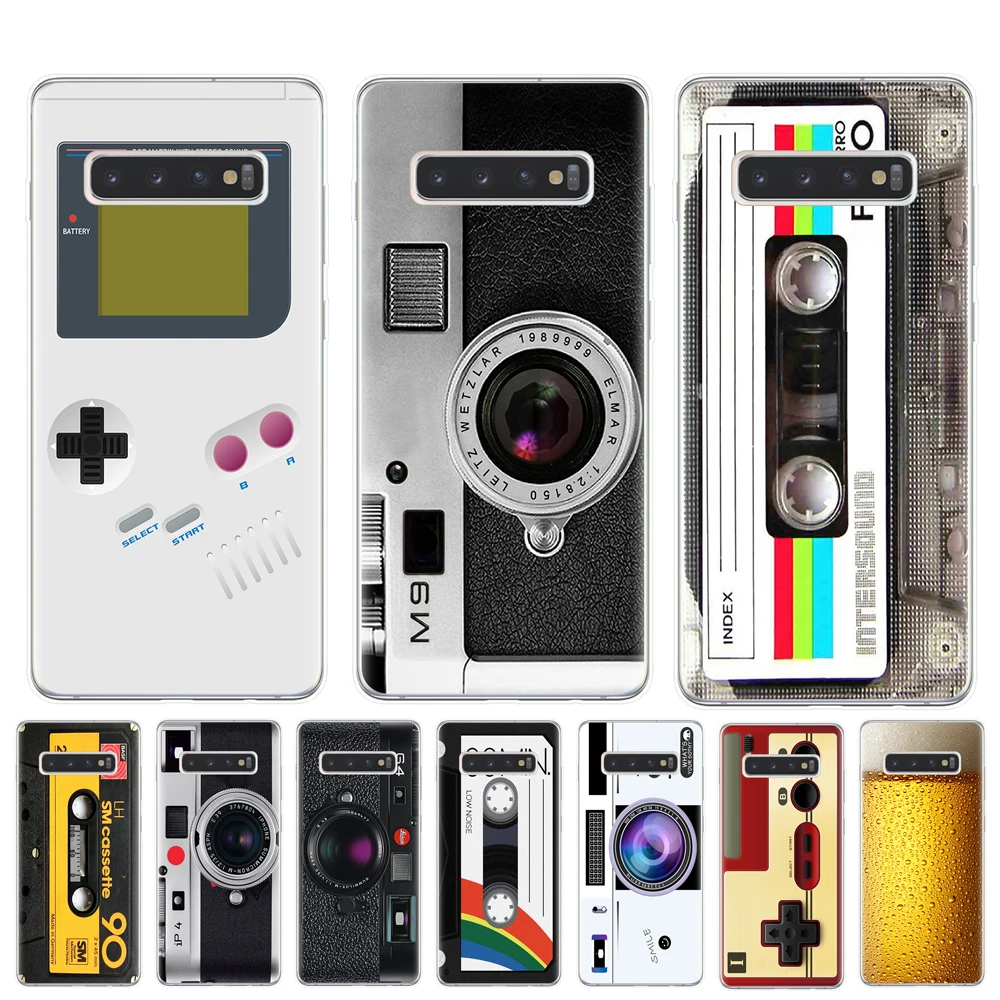 Чехол для телефона в винтажном стиле с камерой Gameboy чехол Samsung Galaxy S6 S7 Edge S8 S9 S10 Plus 5G