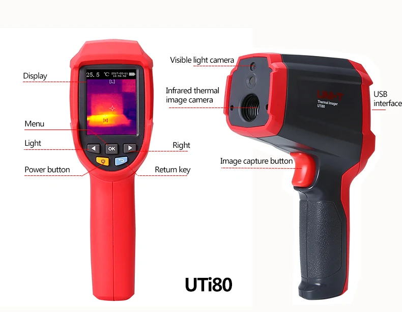 UNI T UTi220A тепловизор тепловая камера инфракрасная промышленная HD высокое разрешение изображения тепловизор детектор напольного отопления