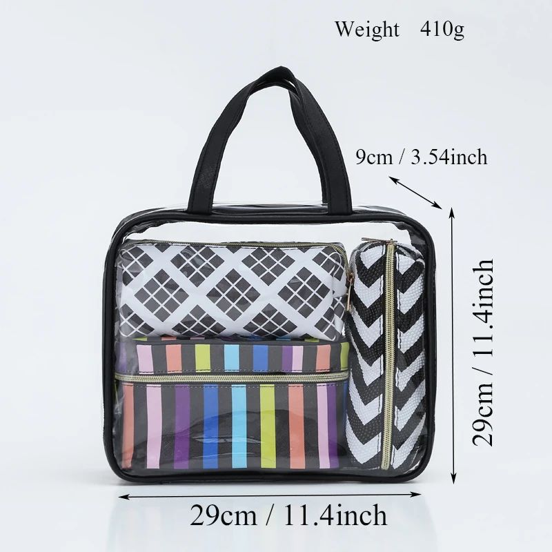 SAFEBET Multifunction Big capacity Waterproof PVC PU Leather Organizer Travel Beauty Makeup Bag Women Transparent Cosmetic | Багаж и сумки