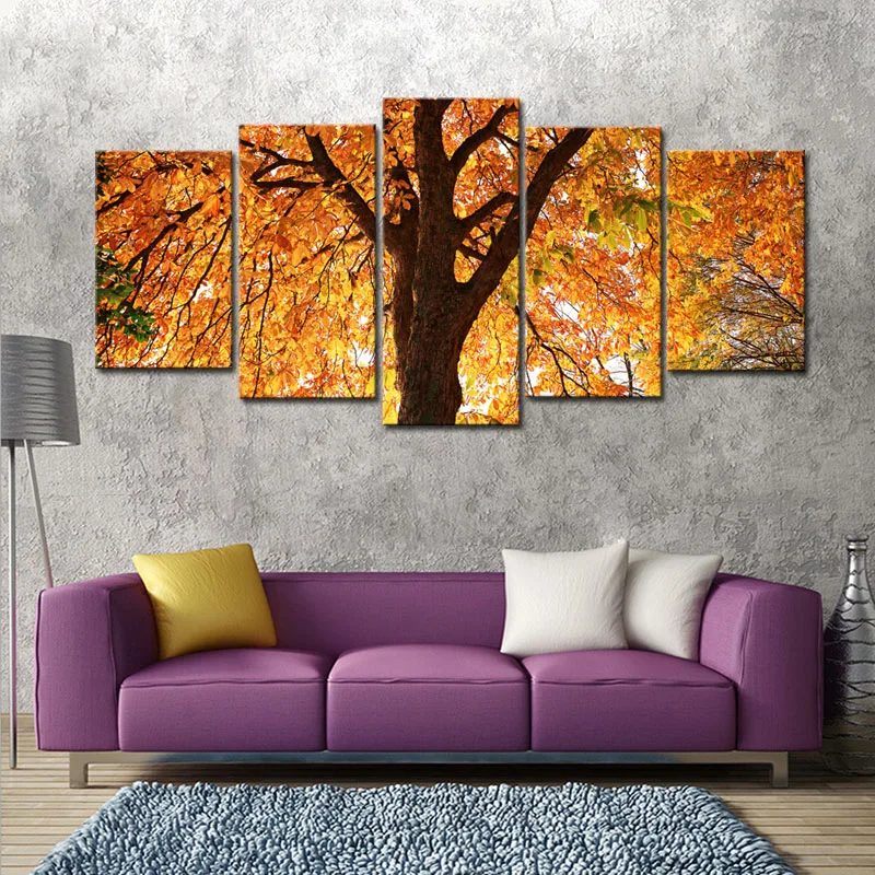 5 шт. красивый Осенний клен Ёлки современные украшения дома Книги по искусству