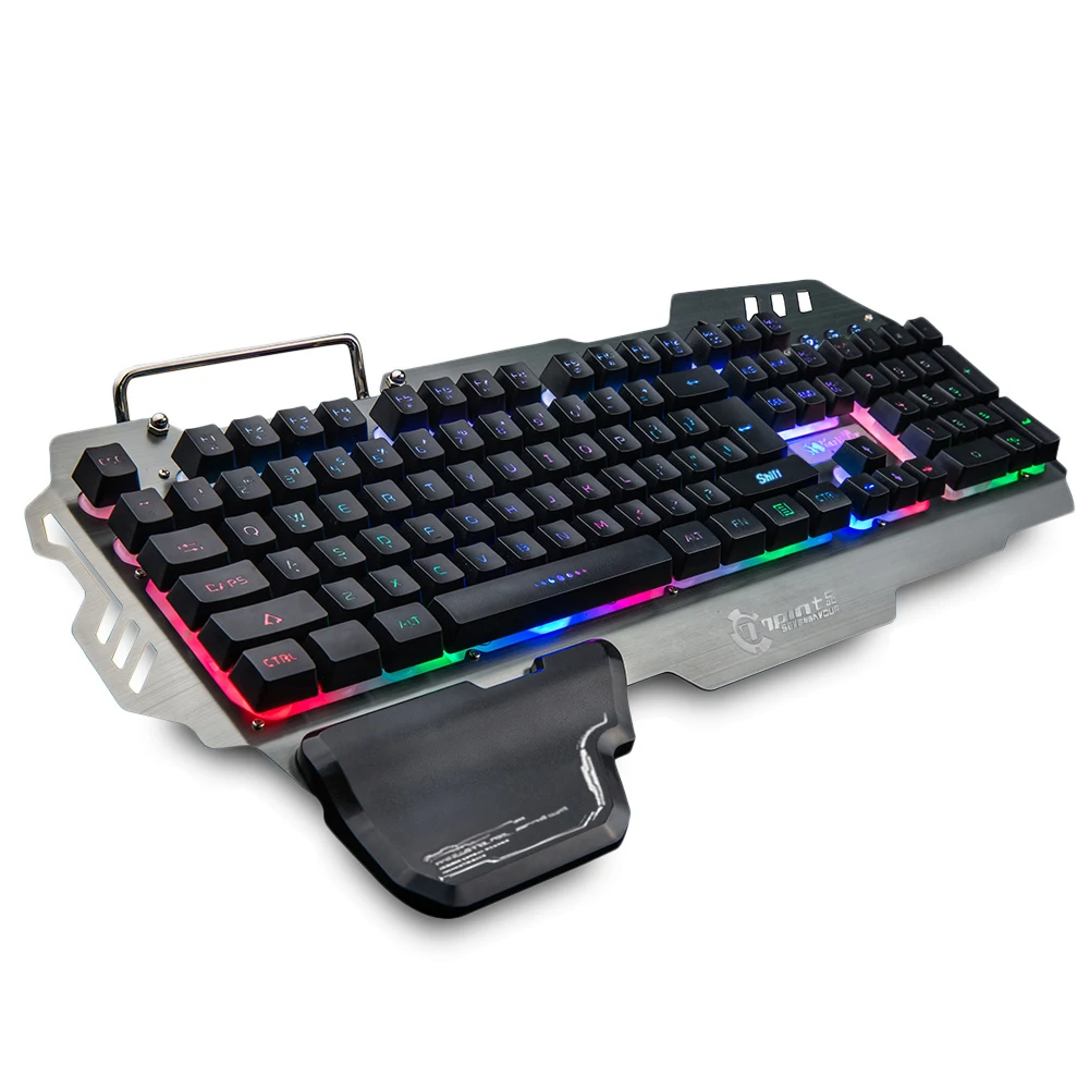 7pin PK 900 PK900 104 ключи мембранная игровая клавиатура с красочной подсветкой