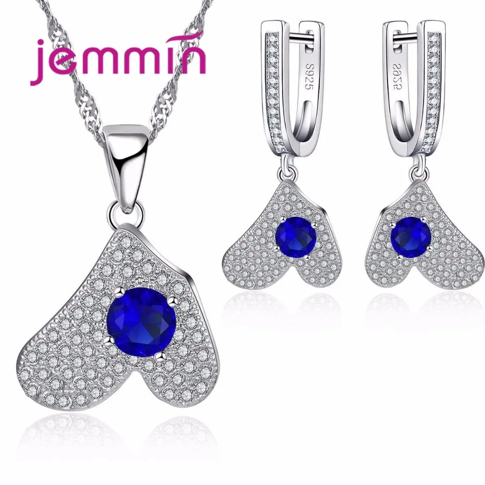 Женский ювелирный комплект из колье и сердца серебра 925 пробы|gifts for women|jewelry setsgift