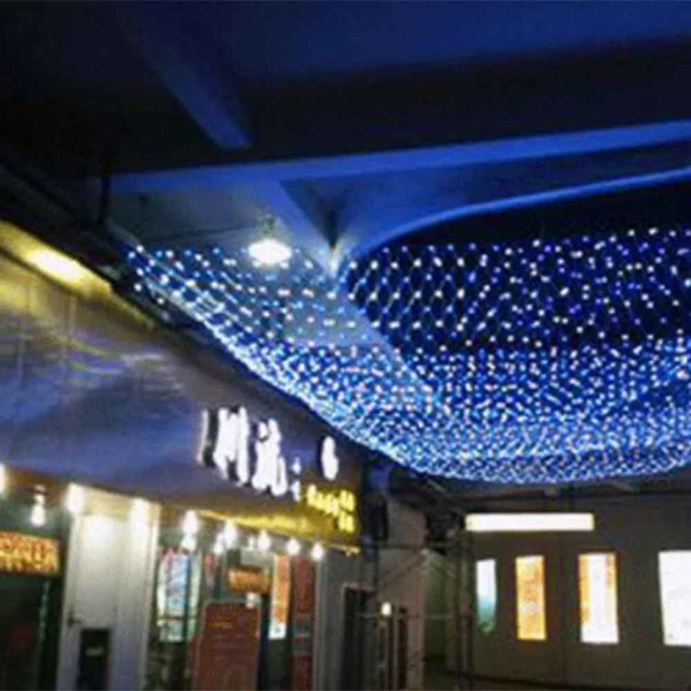 Outdoor 204 LED String Light Multi Color Waterproof Fishing Net Mesh Holiday Decoration for Wedding Party | Освещение