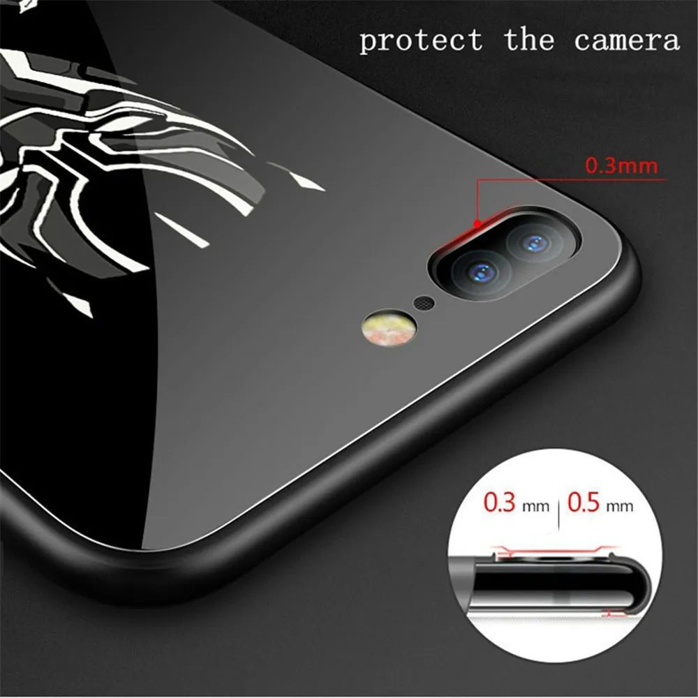 Чехол из закаленного стекла для iPhone X, XS, MAX, XR, 10, 6 S, 7, 8 Plus, 7 Plus, 8 Plus, 11 PRO, чехол для телефона с Бэтменом
