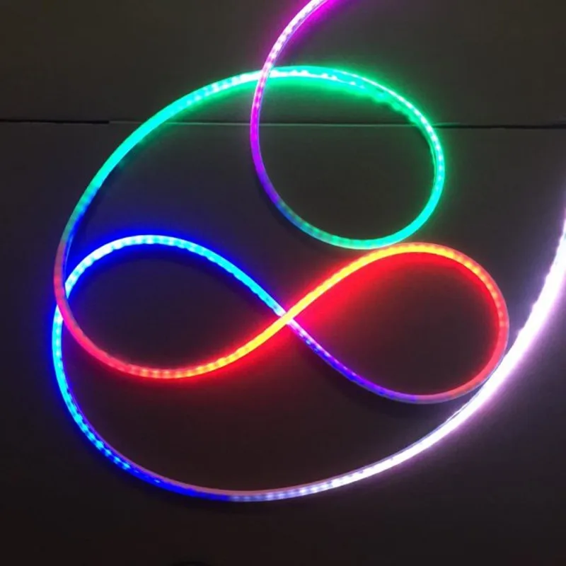 Светодиодная лента радужной расцветки 5 м 12 в пост. Тока WS2811 водостойкая IP68 RGB