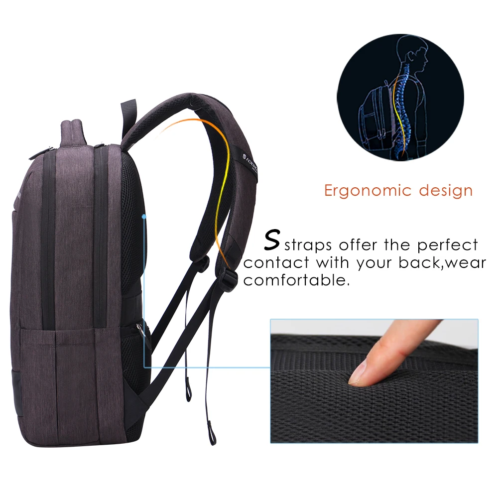 Aoking стильный мужской нейлоновый рюкзак унисекс брендовая сумка для ноутбука 14 1