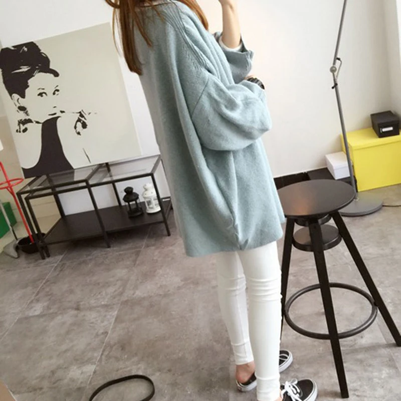 2016 Осень Новый Повседневная Твердые Плюс Размер Кардиганы Женщины Моды Летучая