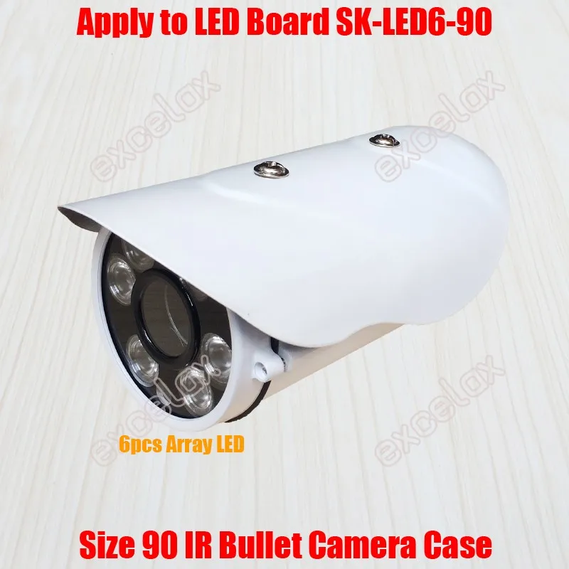 Водонепроницаемый ИК Пуля камера чехол и кронштейн размер 90 мм алюминиевый сплав