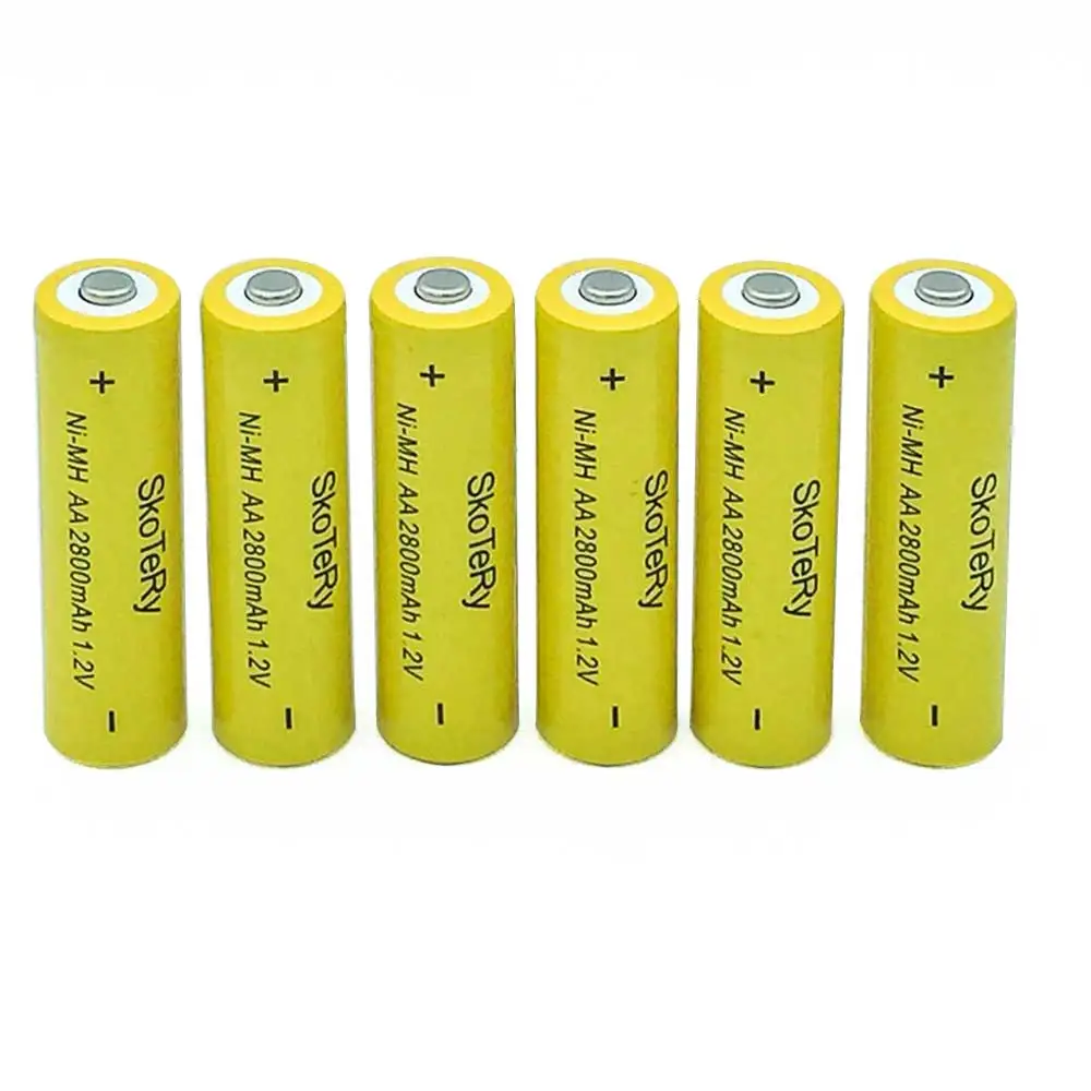 20 шт./партия перезаряжаемые батарейки AA Ni MH 1 2 в 2800 мАч|battery for camera|camera batterybattery camera |