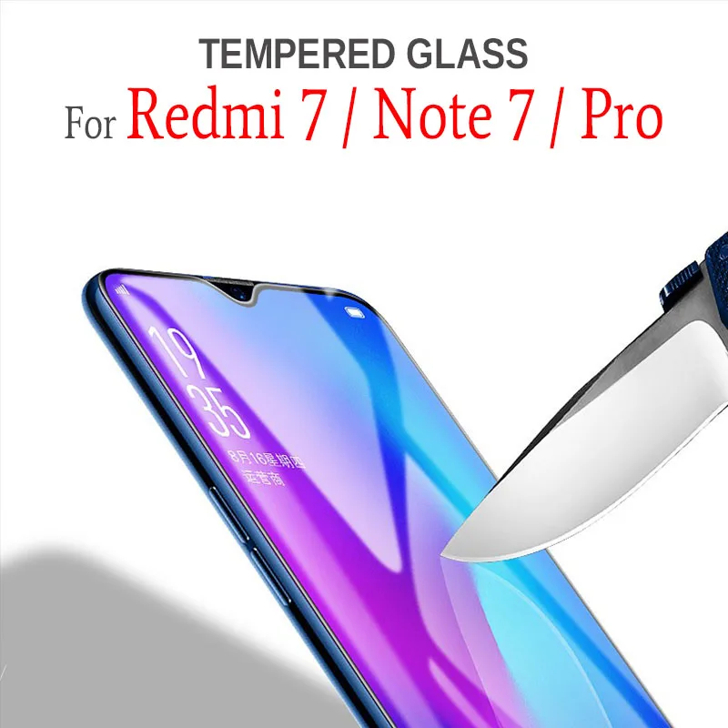 Закаленное стекло для Xiaomi Redmi Note 7 защита экрана защитная пленка на Red mi Note7 Pro 32 ГБ 64