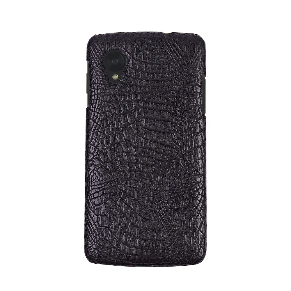 Case For LG Nexus 5 E980 D820 D821 Google Nexus5 Luxury PU leather Crocodile Skin Hard Back Cover Phone Accessories |