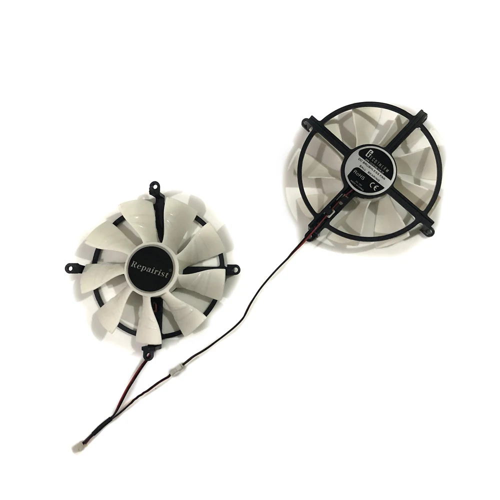 Видеокарта охлаждающий вентилятор R9 370/270X/380 VGA для MAXSUN 370 1024SP 270X 380 в качестве замены.