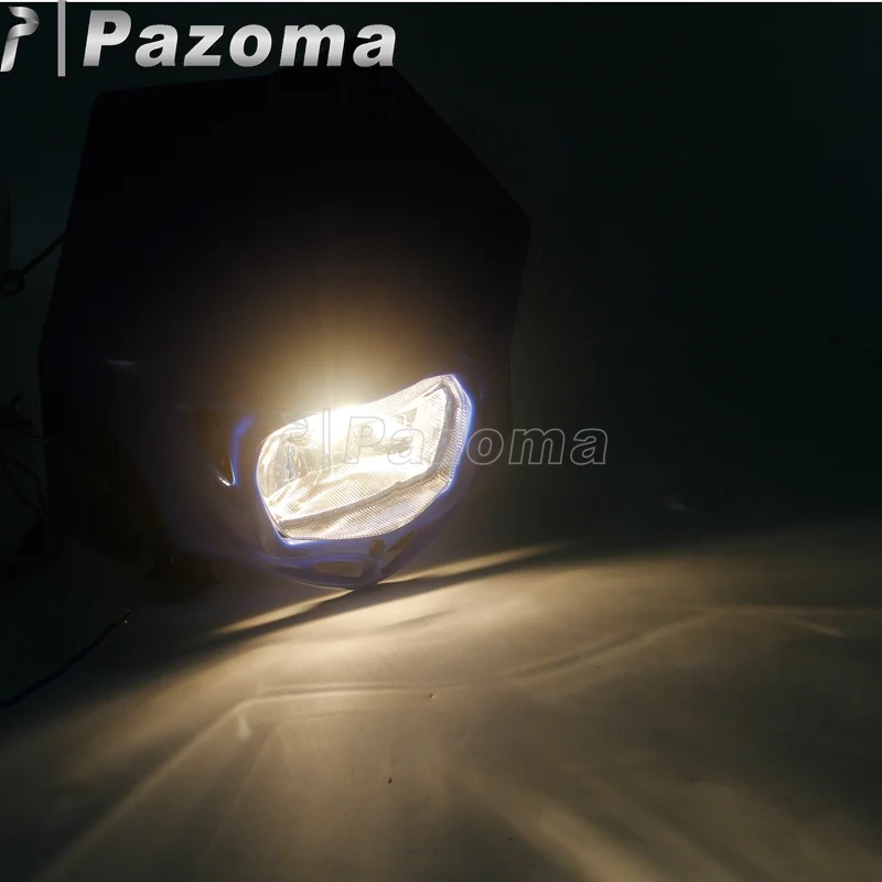 Передняя фара для мотоцикла Suprmoto 12 в 35 Вт белая обтекатель Yamaha Honda Suzuki RMX WR 450 250 YZ TTR
