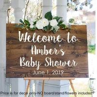 Baby Shower Decal For Sign Welcome to Baby Shower Vinyl Decor Sign Vinyl Personalized Welcome For Mirror Or Chalkboard C130